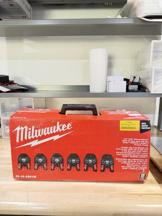 MILWAUKEE 49-16-2661M 1/4”-7/8” STREAMLINE ACR PRESS JAW KIT -NEW FACTORY SEALED