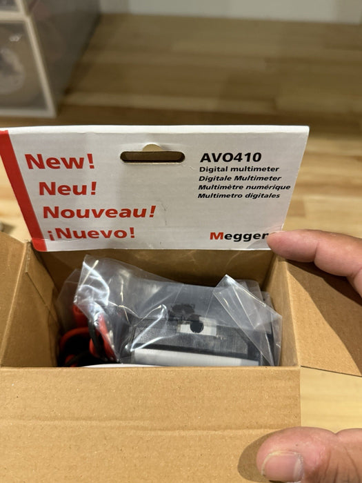 MEGGER AVO410 DIGITAL MULTIMETER TRUE RMS CAT IV 600V WITH LEADS