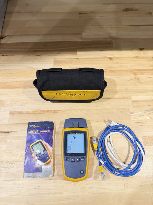 FLUKE NETWORKS MICROSCANNER 2 W/ BAG & MANUAL / SHIPS FAST
