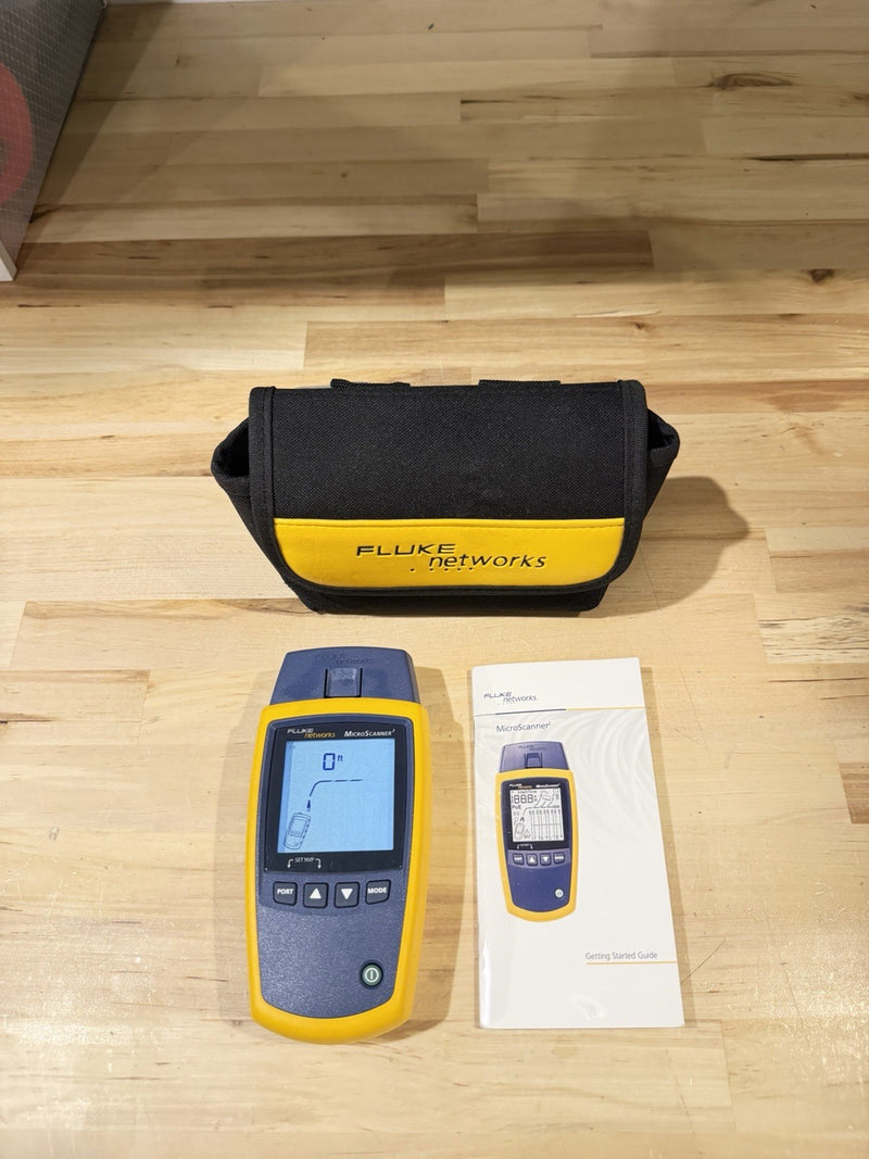 FLUKE NETWORKS MICROSCANNER 2 CABLE VERIFIER TESTED