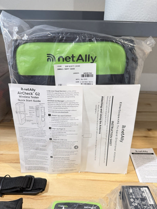 NETALLY AIRCHECK G2 & ACCESSORIES NEW SEALED - SHIPS FREE / SHIPS FAST