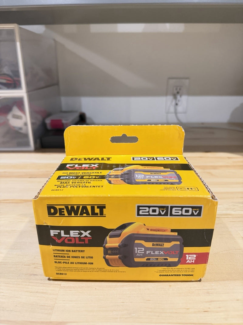 DEWALT FLEXVOLT DCB612 20V/60V MAX 12.0AH LITHIUM BATTERY MFD 2025