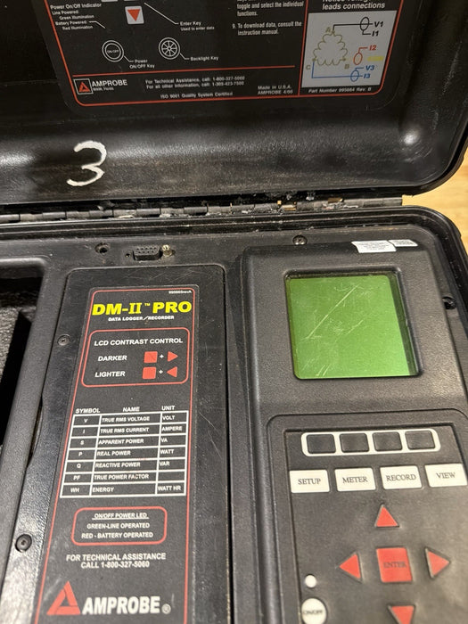 AMPROBE DM-II PRO DAT LOGGER RECORDER W/ ACCESSORIES- SHIPS FAST