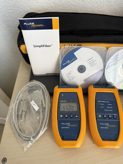 Fluke 2956 SimpliFiber Fiber Optic Test Kit 2956-4010-01 2956-4011-01
