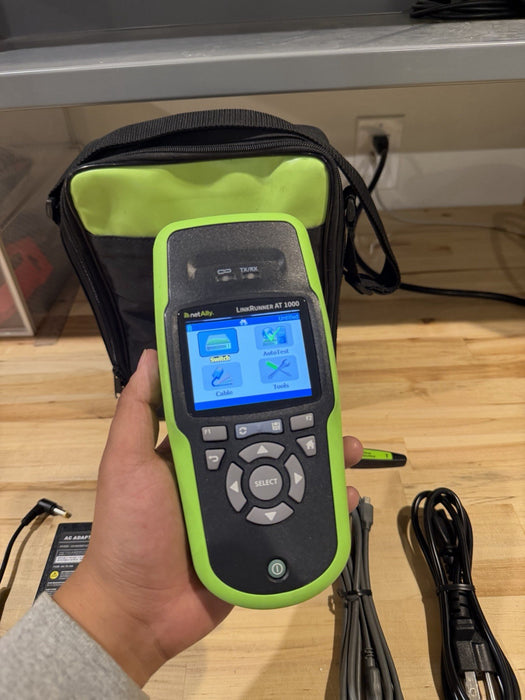 NETALLY LINKRUNNER AT 1000 TESTER WITH ACCESSORIES TESTED
