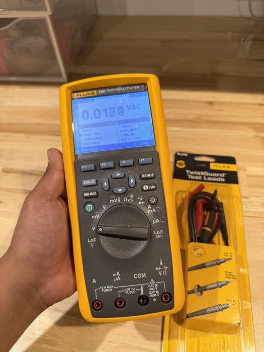 FLUKE 289 TRUE RMS MULTIMETER W/ NEW TL175 LEADS (TESTED) SHIPS FAST
