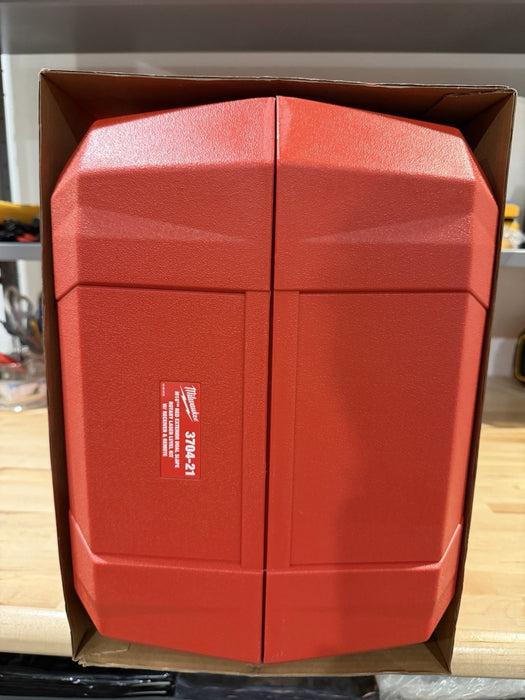 MILWAUKEE 3704-21 M18 18V RED EXTERIOR DUAL SLOPE ROTARY LASER & RECEIVER NEW