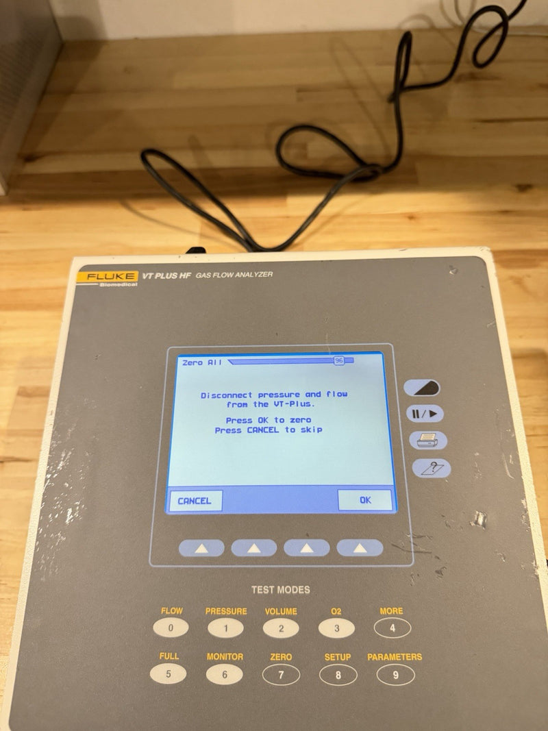 FLUKE VT PLUS HF GAS FLOW ANALYZER FOR PARTS
