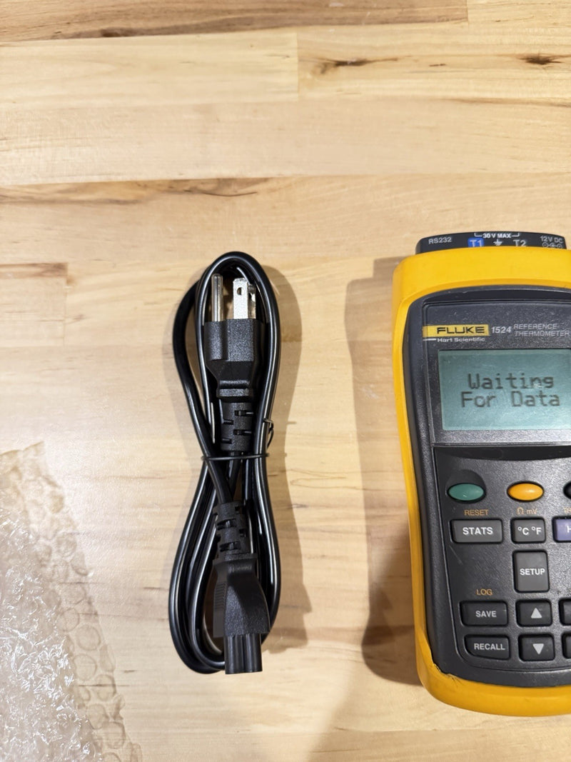 FLUKE 1524 REFERENCE THERMOMETER TESTED