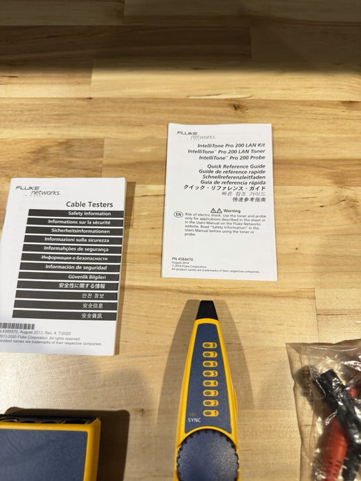 FLUKE NETWORKS INTELLITONE PRO 200 LAN TONER & PROBE Kit MT-8200-60-KIT