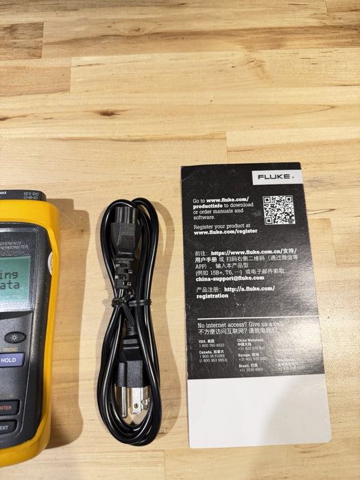 FLUKE 1523 REFERENCE THERMOMETER (CALIBRATED 2026) FREE SHIPPING /TESTED
