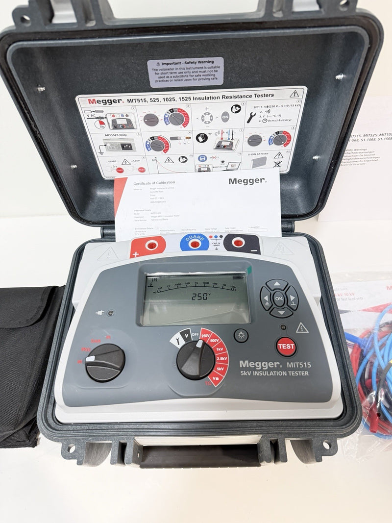 MEGGER MIT515 5KV INSULATION TESTER KIT W/ ACCESSORIES (NEW SEALED) SHIPS FREE