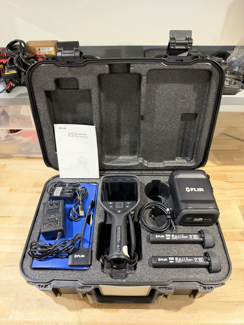 FLIR E75-24 INFRARED CAMERA 24 FOV KIT W/ ACCESSORIES - TESTED
