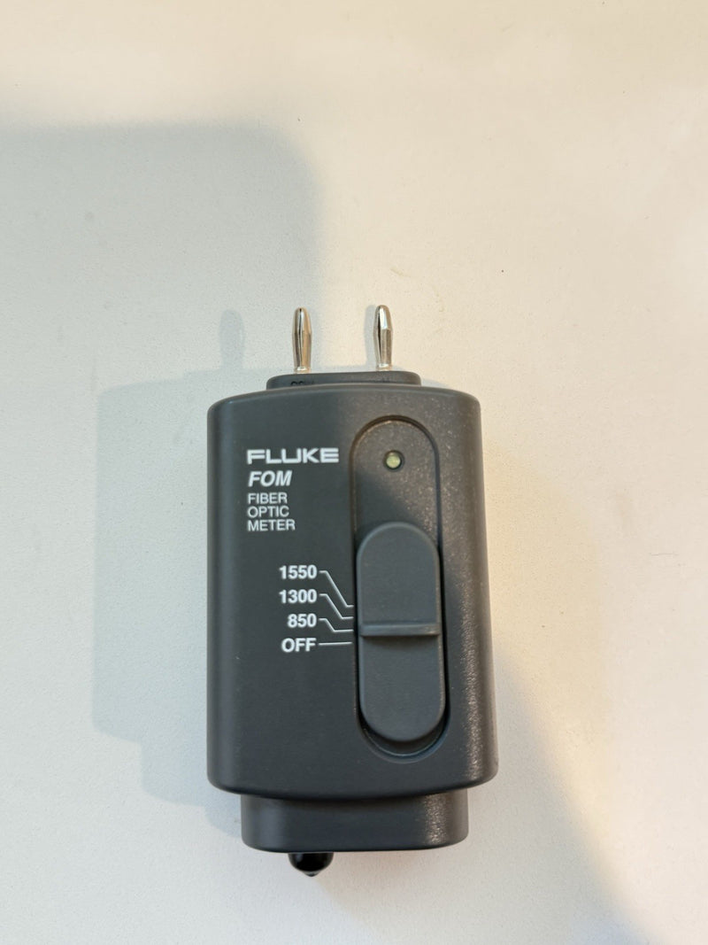 FLUKE NETWORKS DSP-FOM SM MM FIBER OPTIC POWER METER FOR DSP-4000 DSP-4300 FOM
