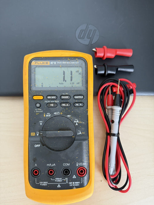 FLUKE 87V TRUE RMS MULTIMETER WITH LEADS
