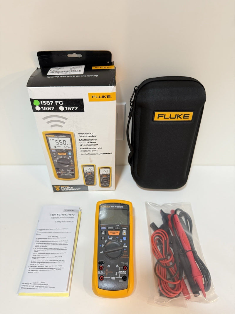FLUKE 1587 FC 2 IN 1 HANDHELD DIGITAL INSULATION MULTIMETER