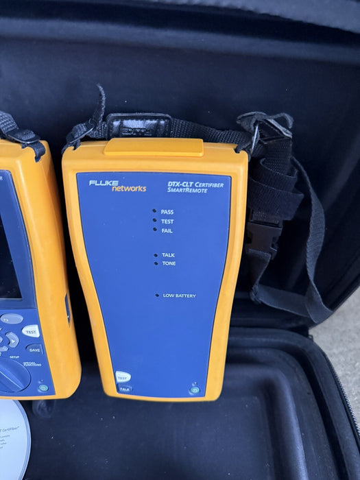 FLUKE DTX-CLT CERTIFIER OPTICAL LOSS TEST SET W/MFM2 MODULE-FREE SHIPPING