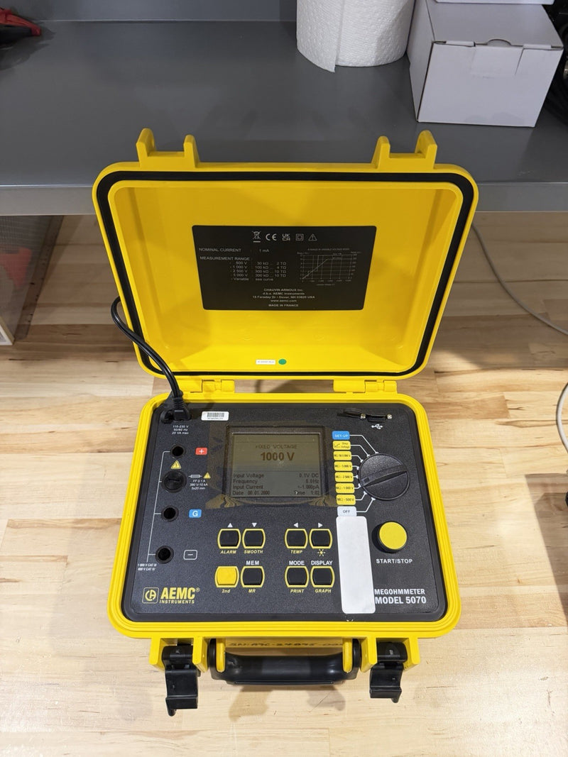 AEMC 5070 MEGOHMMETER GRAPHICAL INSULATION TESTER