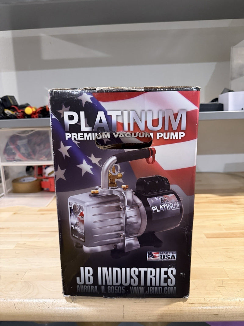 JB INDUSTRIES DV-85N VACUMM PUMP 3 CFM 15 MICRON 120V AC 1RK24 (NEW SEALED)