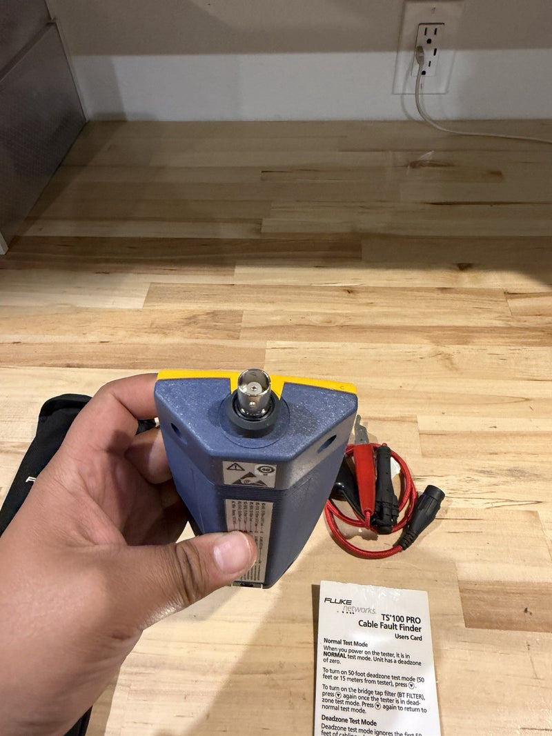 FLUKE NETWORKS TS 100 PRO CABLE FAULT FINDER TESTED