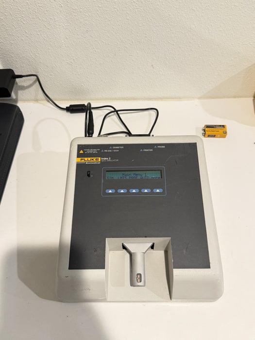 FLUKE BIOMEDICAL INDEX 2 SPO2 SIMULATOR & CHARGER - FREE SHIPPING