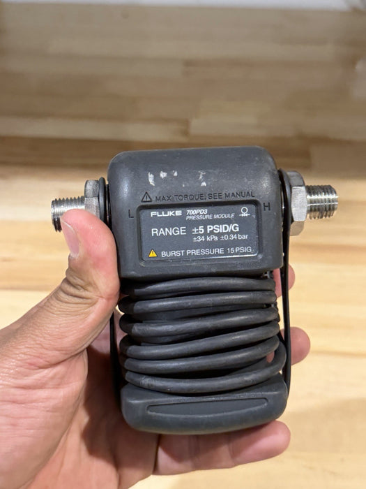 FLUKE 700PD3 PRESSURE MODULE 5 PSID/G 34 KPA 0.34 BAR (TESTED) SHIPS FAST