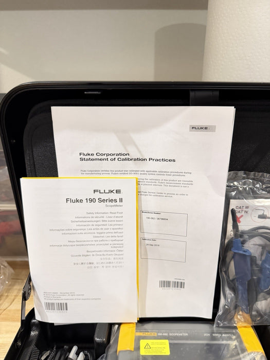 FLUKE 190-062 SCOPEMTER 2CH 60MHZ 625MS/S (NEW FACTORY SEALED) FREE SHIPPING