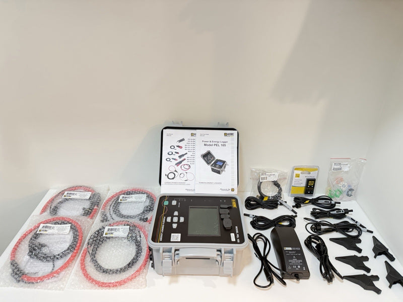 AEMC PEL 105 POWER & ENERGY LOGGER WITH ACCESSORIES