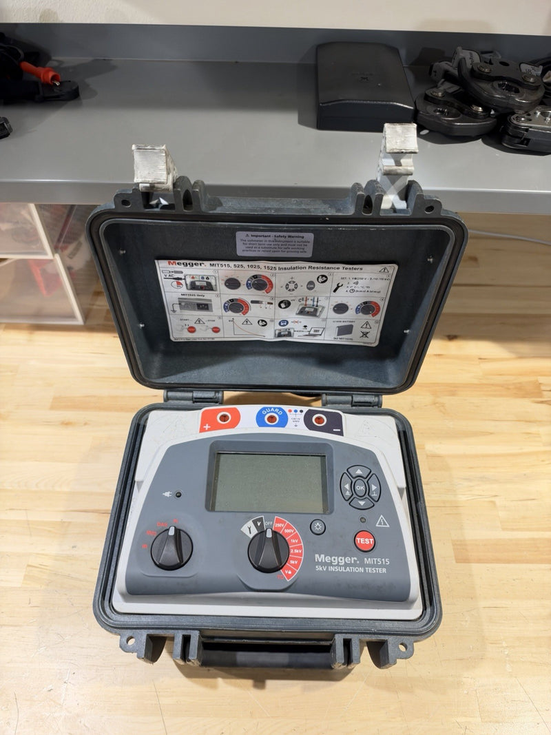 MEGGER MIT515 5KV INSULATION TESTER (PARTS ONLY) FOR PARTS