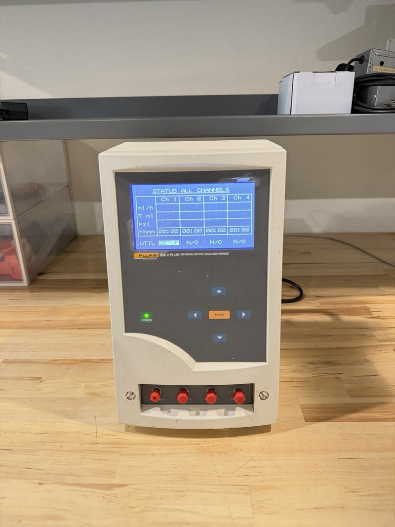 FLUKE BIOMEDICAL IDA 4 PLUS INFUSION DEVICE ANALYZER SERIES TESTED