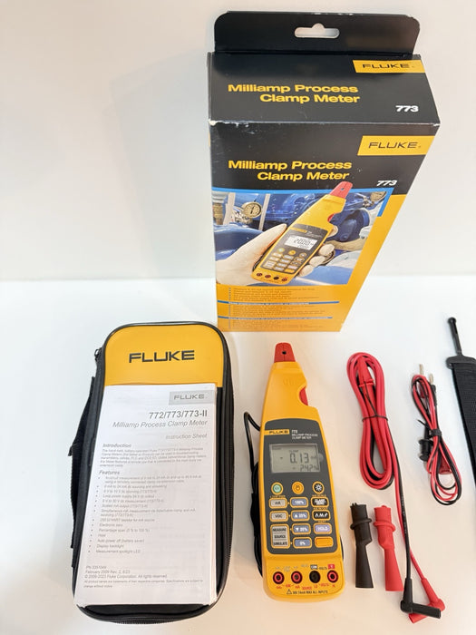 FLUKE 773 MILLIAMP PROCESS CLAMP/NEW SEALED (MFD-2024) - FREE SHIPPING