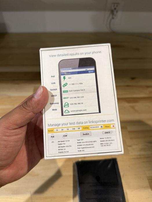 FLUKE NETWORKS LINKSPRINTER 300 TESTED