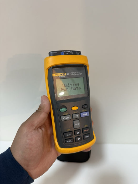 FLUKE HART 1524 DUAL CHANNEL REFERENCE THERMOMETER (FREE SHIPPING) - TESTED