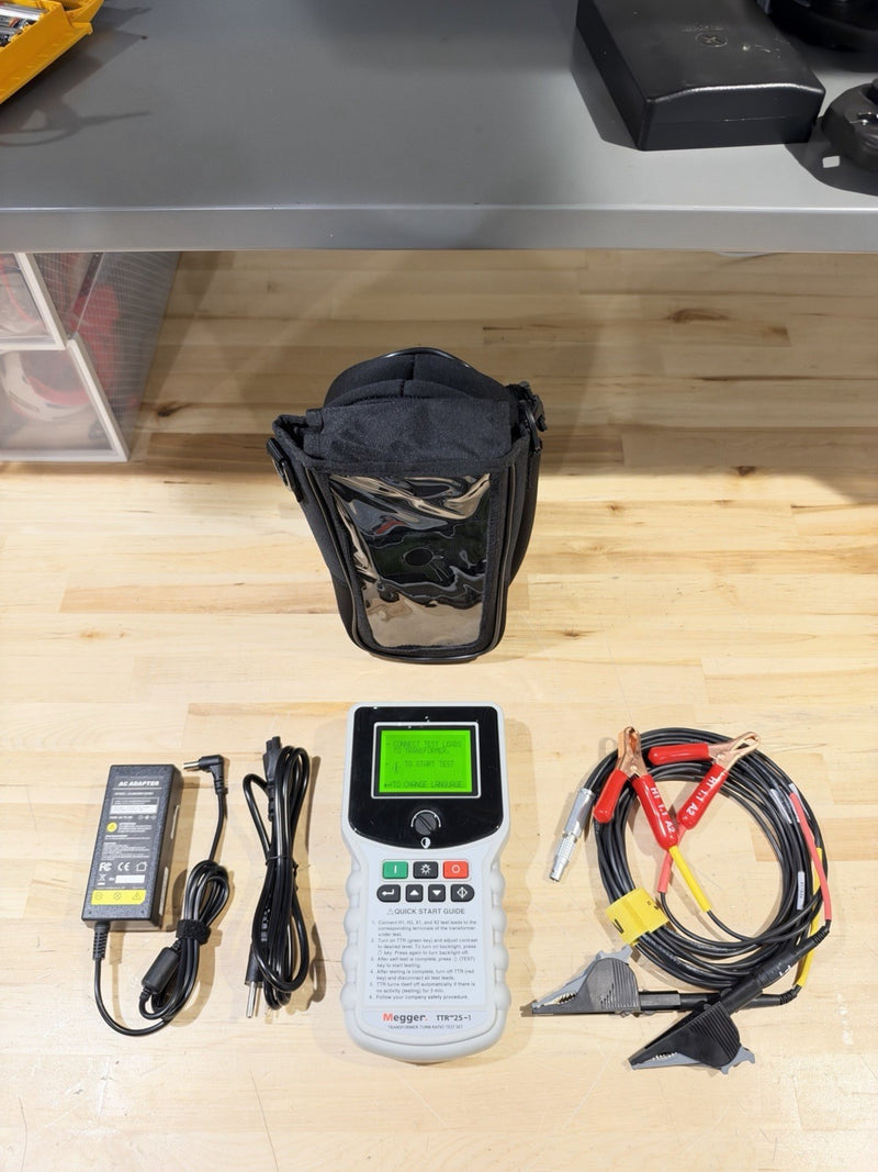 MEGGER TTR-25-1 SINGLE & THREE PHASE TRANSFORMER TURN-RATIO TEST SET SHIPS FREE