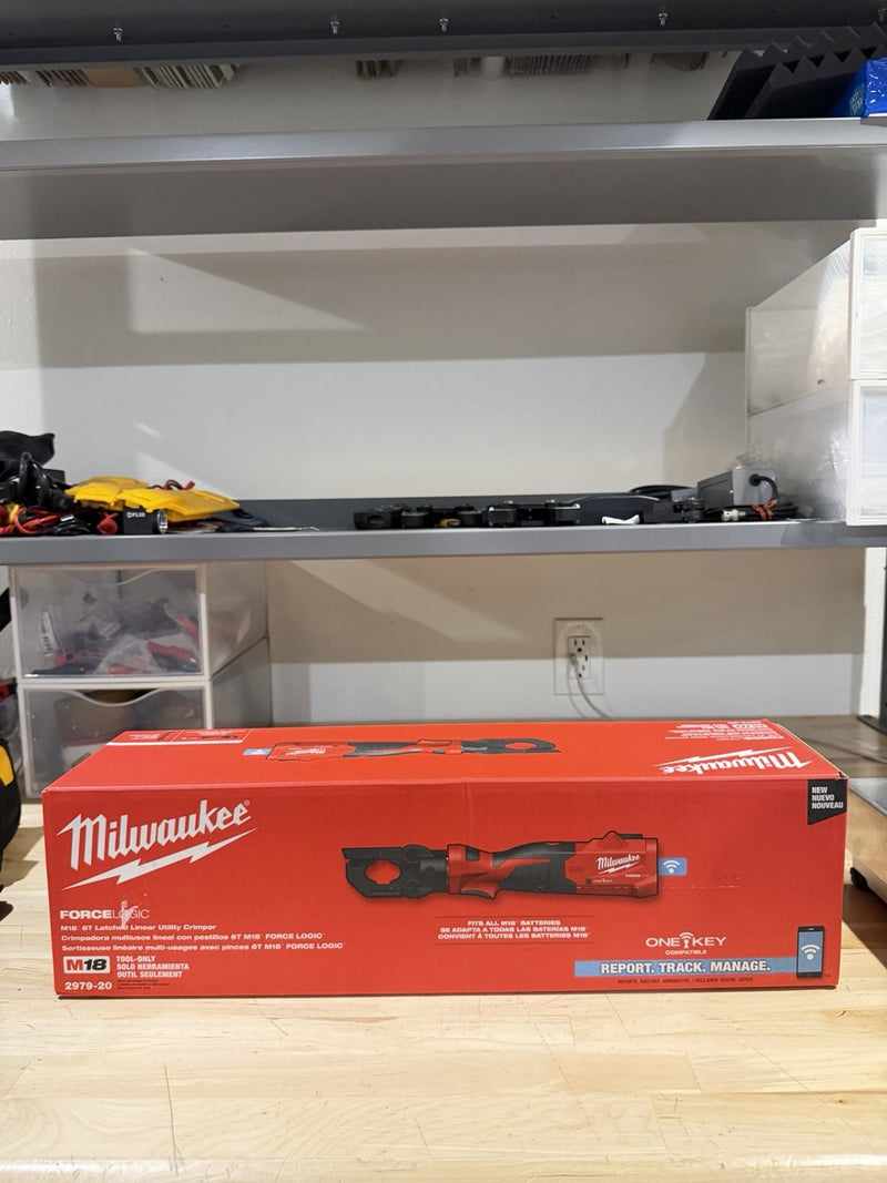 MILWAUKEE 2979-20 M18 FORCE LOGIC 6T LATCHED LINEAR UTILITY CRIMPER (NEW SEALED)