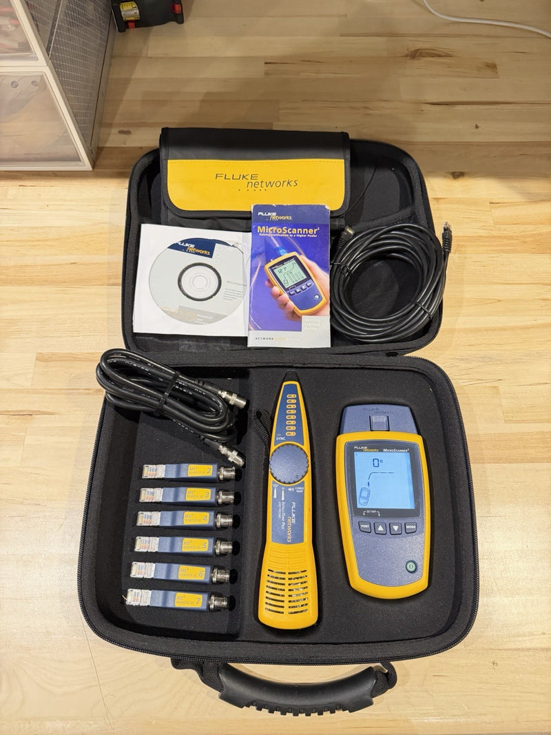 FLUKE NETWORKS MS2-KIT MICROSCANNER 2 & INTELLITONE PRO200 CABLE TEST KIT