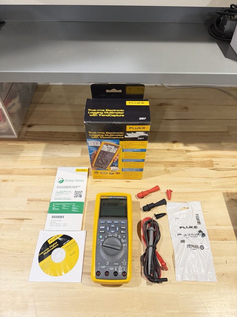 FLUKE 287 TRUE-RMS ELECTRONIC LOGGING MULTIMETER W/ TREND CAPTURE (NEW)