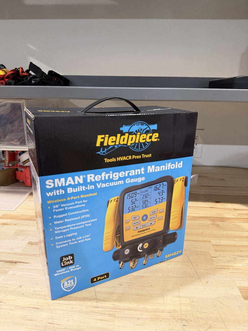 FIELDPIECE SM482V SMAN REFRIGERANT WIRELESS MANIFOLD 4 PORT (NEW SEALED)