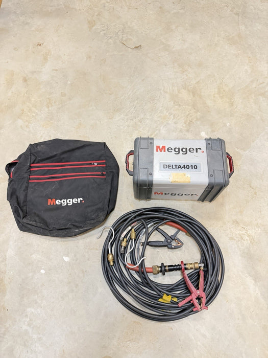 MEGGER DELTA 4010 INSULATION DIAGNOSTIC SYSTEM W/ CABLES & BAG (FREE SHIPPING)
