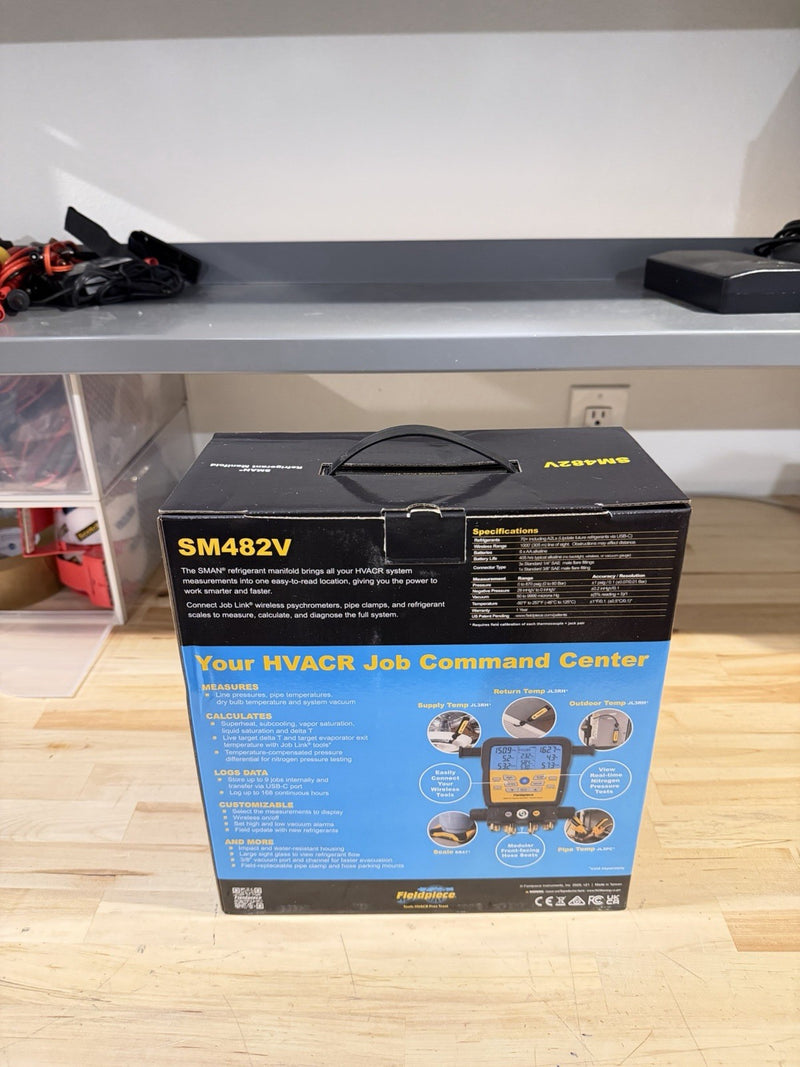 FIELDPIECE SM482V SMAN REFRIGERANT WIRELESS MANIFOLD 4 PORT (NEW SEALED)