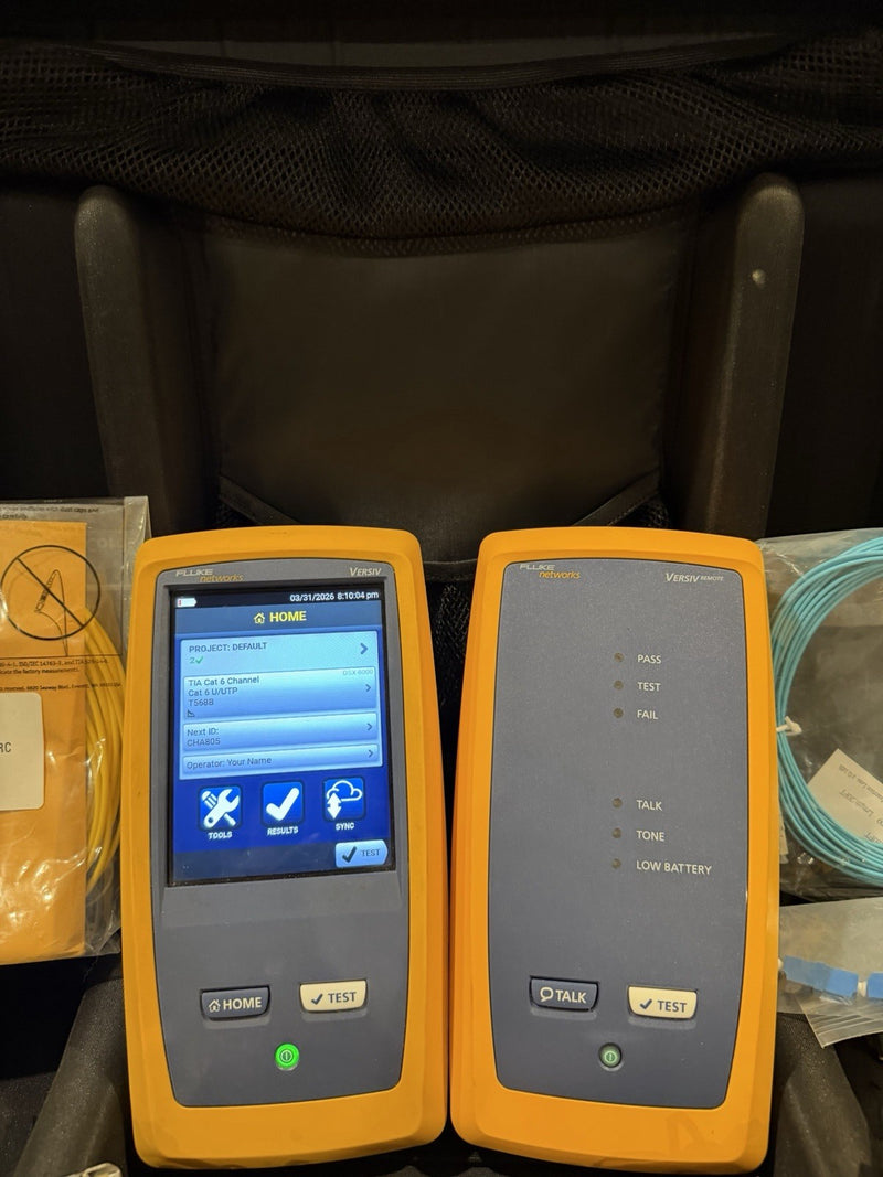 FLUKE NETWORKS CFP-100-Q CERTIFIBER PRO QUAD OLTS V1 WITH WIFI TESTED