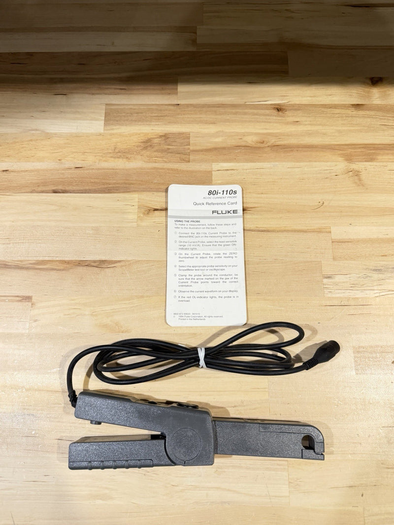 FLUKE 80I-110S AC DC CURRENT PROBE