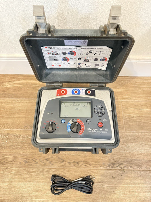 MEGGER MIT1025 10KV INSULATION TESTER WITH CHARGER