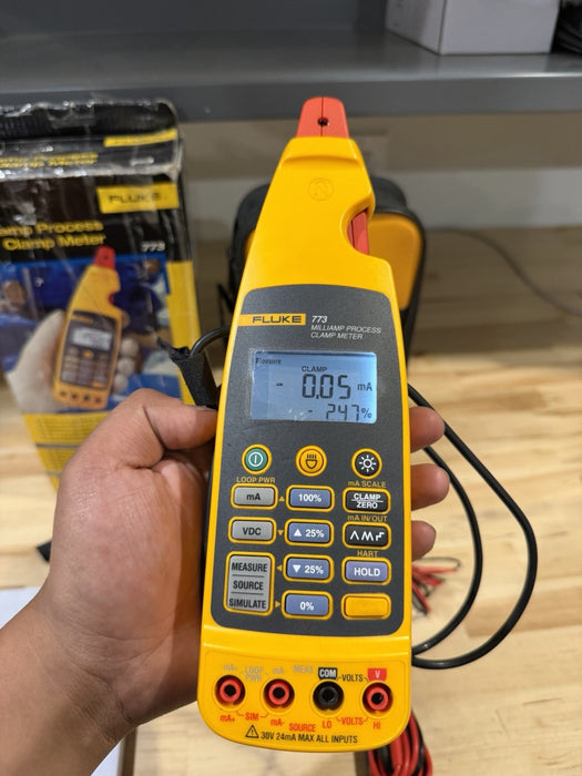 FLUKE 773 MILLIAMP PROCESS CLAMP (TESTED) FREE SHIPPING