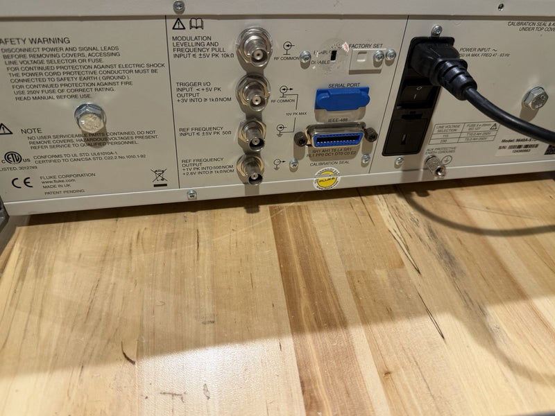 FLUKE 9640A RF REFERENCE SOURCE (PARTS ONLY) FOR PARTS - SHIPS FAST