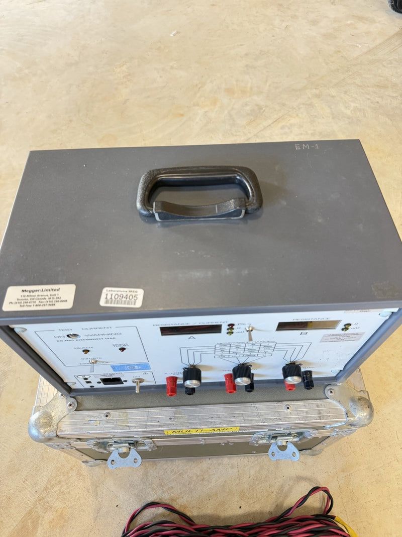 MULTI-AMP 830280 MEGGER TRANSFORMER OHMMETER 5A WINDING RESISTANCE TESTER
