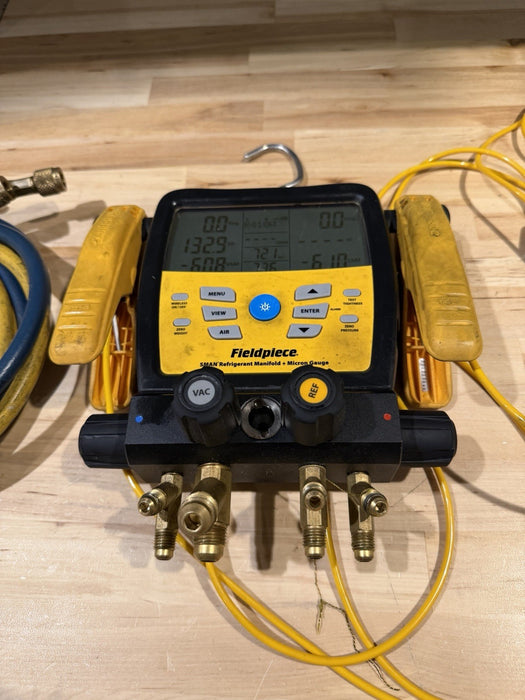 FIELDPIECE SM480V 4-PORT SMAN REFRIGERANT MANIFOLD W/ HOSES (TESTED) SHIPS FAST