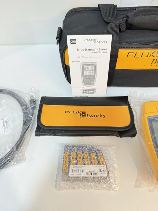 FLUKE NETWORKS MICROSCANNER POE CABLE VERIFIER KIT (MS-POE-KIT) NEW / SHIPS FREE