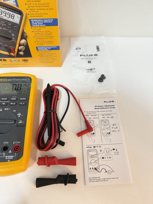 FLUKE 87-V INDUSTRIAL TRUE RMS DIGITAL MULTIMETER (MFG 2024) / NEW SEALED