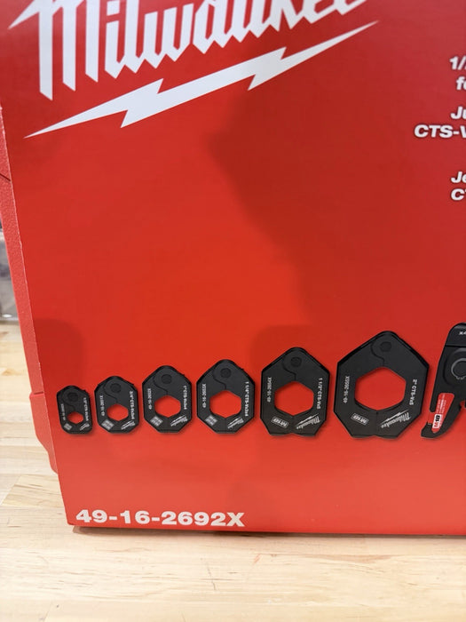 MILWAUKEE 49-16-2692X 1/2"-2" CTS-V PIVOTING PRESS RING KIT FOR FORCE LOGIC NEW